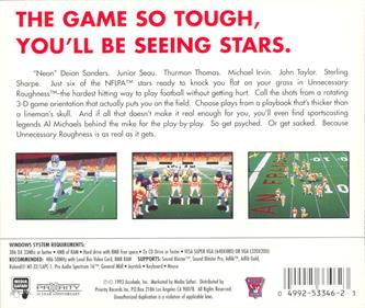 Unnecessary Roughness  - Box - Back Image