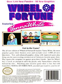Wheel of Fortune featuring Vanna White - Box - Back Image