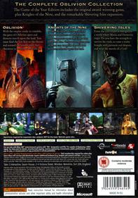 The Elder Scrolls IV: Oblivion: Game of the Year Edition - Box - Back Image