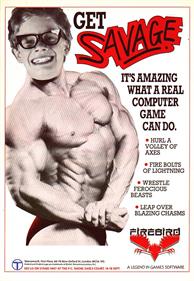 Savage - Advertisement Flyer - Back Image