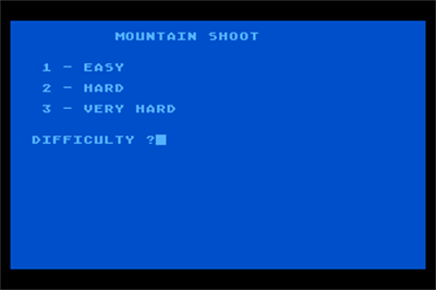 Mountain Shoot - Screenshot - Game Select Image