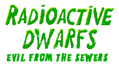 Radioactive Dwarfs: Evil From The Sewers - Clear Logo Image