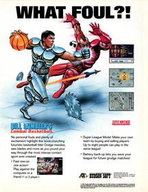 Bill Laimbeer's Combat Basketball - Advertisement Flyer - Front Image