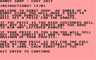 Donut Shop - Screenshot - Game Title Image