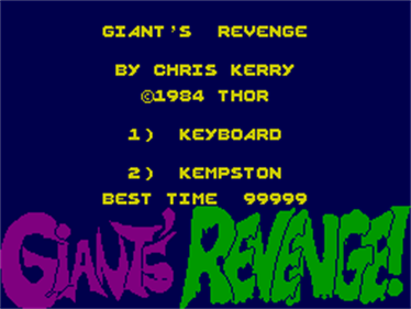 Giant's Revenge - Screenshot - Game Select Image