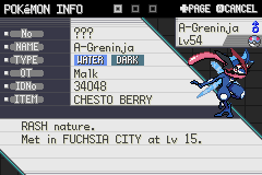 Pokémon Bug Version