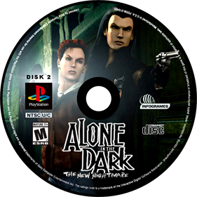 Alone in the Dark: The New Nightmare - Fanart - Disc Image