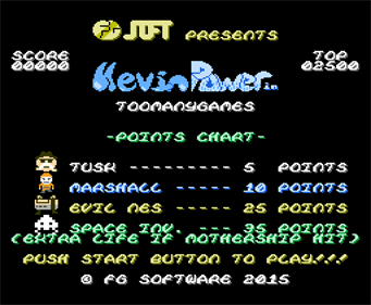 Kevin Power in Too Many Games - Screenshot - Game Title Image