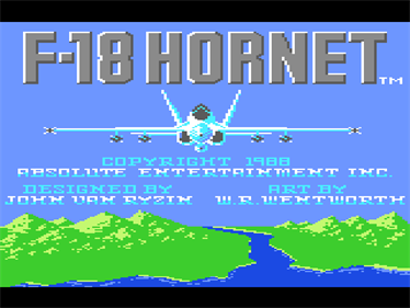 F-18 Hornet - Screenshot - Game Title Image