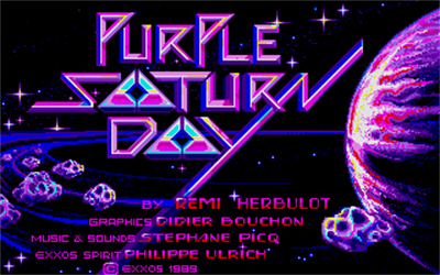 Purple Saturn Day - Screenshot - Game Title Image