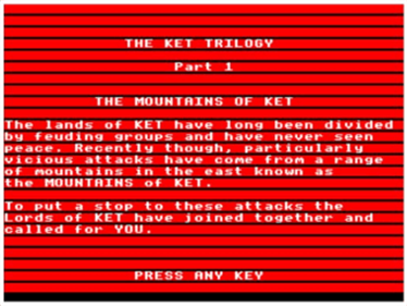 The Ket Trilogy - Screenshot - Game Title Image