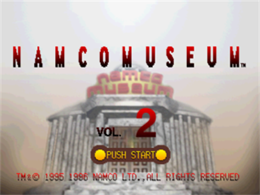 Namco Museum Vol. 2 - Screenshot - Game Title Image