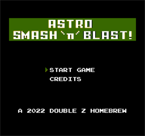 Astro Smash 'n' Blast! - Screenshot - Game Title Image