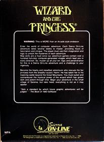 Wizard and the Princess - Box - Back Image