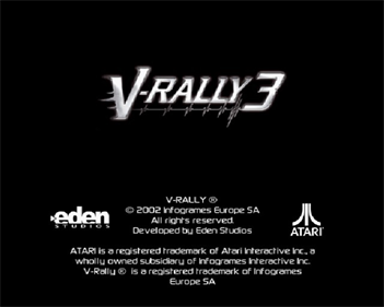 V-Rally 3 - Screenshot - Game Title Image