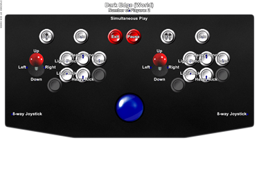 Dark Edge - Arcade - Controls Information Image