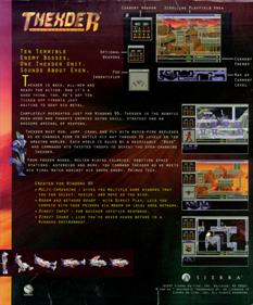 Thexder for Windows 95 - Box - Back Image