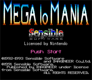 Mega-Lo-Mania - Screenshot - Game Title Image