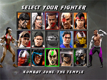 Mortal Kombat 3 - Screenshot - Game Select Image