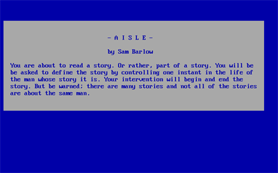 Aisle - Screenshot - Game Title Image