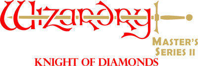 Wizardry: Knight of Diamonds: The Second Scenario - Clear Logo Image