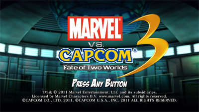 Marvel vs. Capcom 3: Fate of Two Worlds - Screenshot - Game Title Image