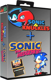 Sonic & Knuckles / Sonic The Hedgehog - Box - 3D Image