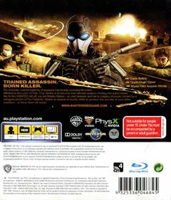 Wanted: Weapons of Fate - Box - Back Image