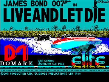 James Bond 007: Live and Let Die: The Computer Game - Screenshot - Game Title Image