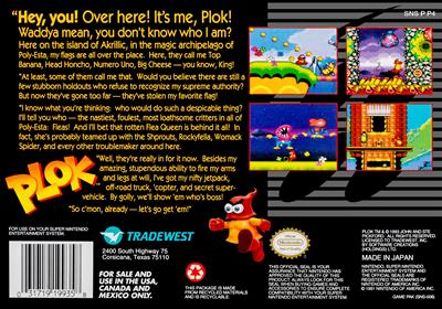 Plok - Box - Back Image