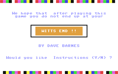 Witts End - Screenshot - Game Title Image