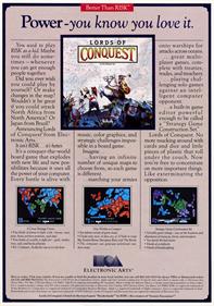 Lords of Conquest - Advertisement Flyer - Front Image