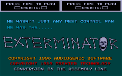 Exterminator - Screenshot - Game Title Image