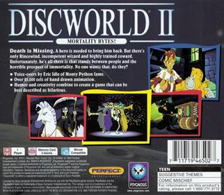 Discworld II: Mortality Bytes! - Box - Back Image