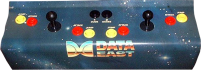 Bad Dudes Vs. DragonNinja - Arcade - Control Panel Image
