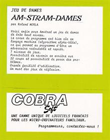 Am-Stram-Dames - Box - Back Image
