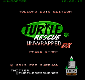 Turtle Rescue: Unwrapped Holiday Edition - Screenshot - Game Title Image