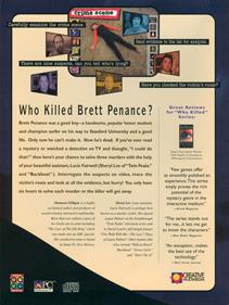 Who Killed Brett Penance?: The Environmental Surfer - Box - Back Image