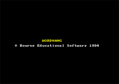 Wordhang - Screenshot - Game Title Image