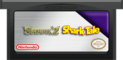 2 in 1 Game Pack: Shrek 2 / Shark Tale - Fanart - Cart - Front