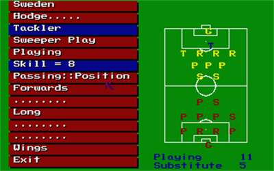 Football Manager: World Cup Edition 1990 - Screenshot - Gameplay Image