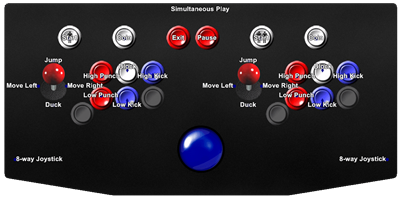 Mortal Kombat - Arcade - Controls Information Image