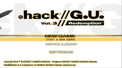 .hack//G.U. Vol. 3: Redemption - Screenshot - Game Title Image