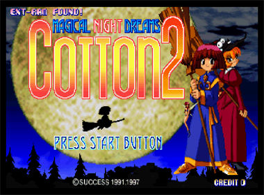 Magical Night Dreams: Cotton 2 - Screenshot - Game Title Image