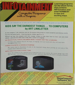 Kids Say the Darndest Things... to Computers - Box - Back Image