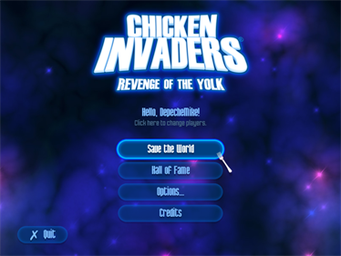 Chicken Invaders: Revenge of the Yolk - Screenshot - Game Title Image