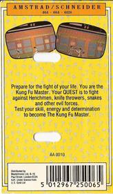 Kung-Fu Master - Box - Back Image