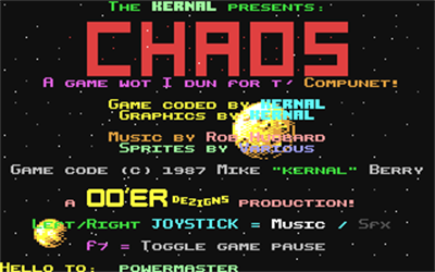 Kernal's Chaos - Screenshot - Game Title Image