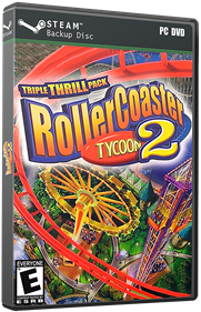 RollerCoaster Tycoon 2: Triple Thrill Pack - Box - 3D Image