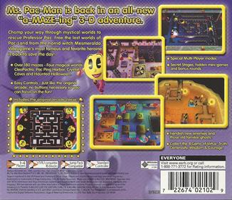 Ms. Pac-Man Maze Madness - Box - Back Image